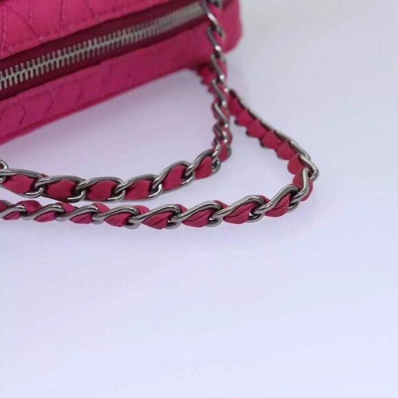 PRADA Chain Hand Bag Nylon Pink Auth - Picture 15 of 16